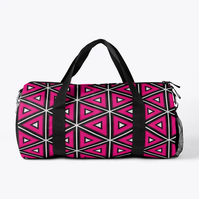 Duffle Bag Pink Printed