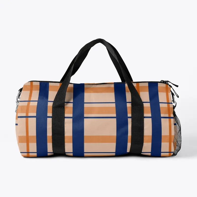 Duffle Bag plaid Print