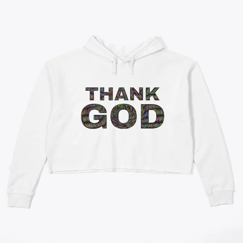 (THANK GOD) Women's Crop Hoodie