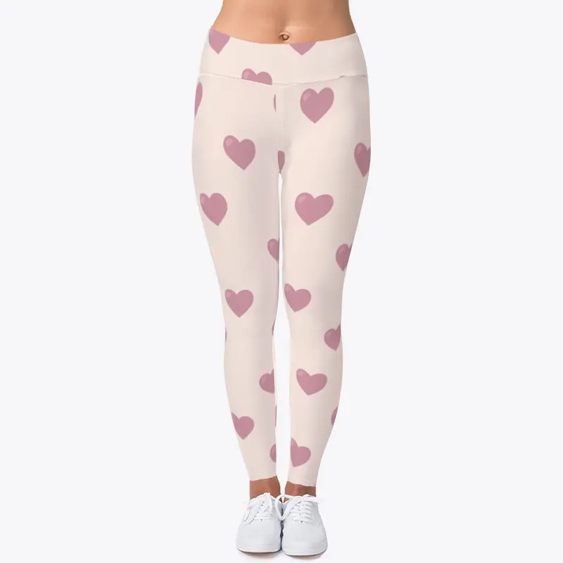 Pink Hearts Leggings