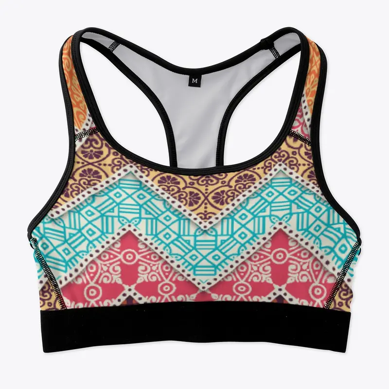 Printed Sports Bra