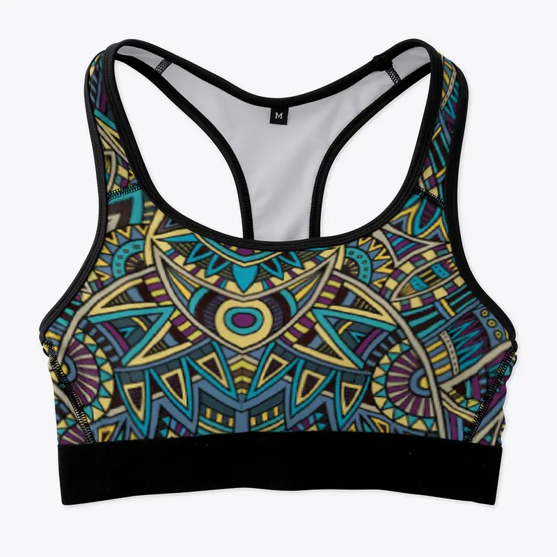 Printed Sports Bra