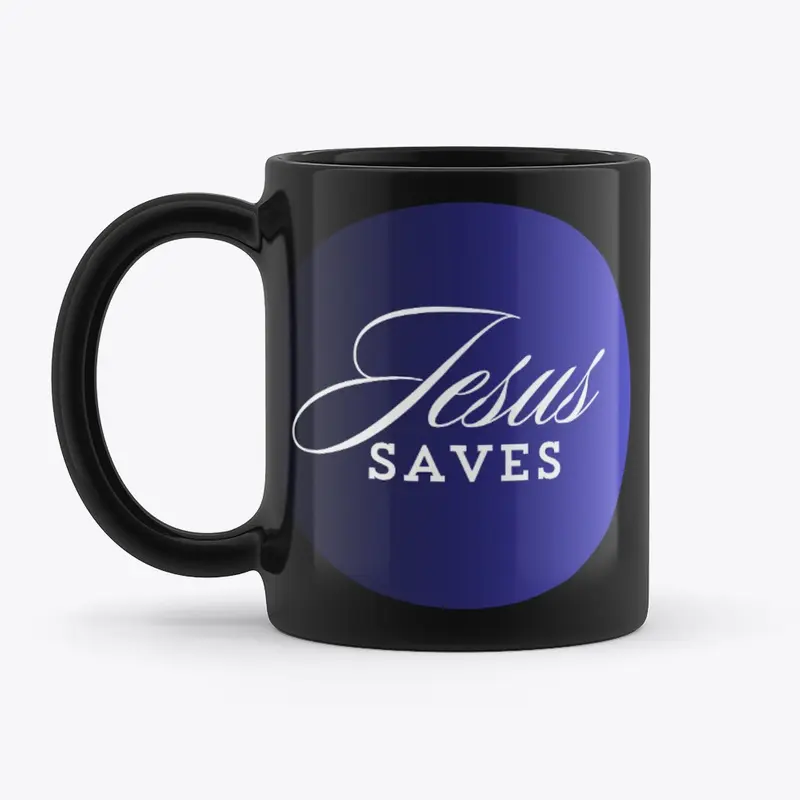 JESUS SAVES | BLACK AND BLUE 