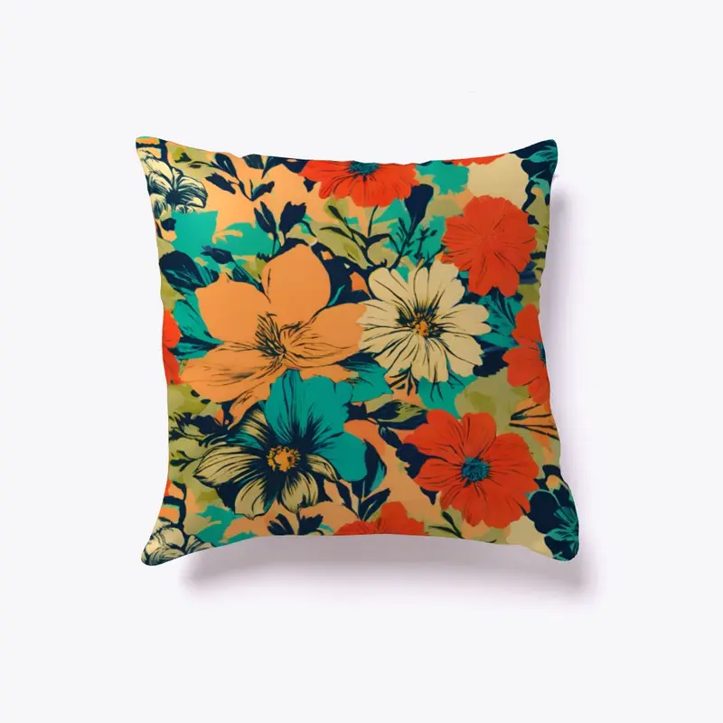 Elegant Floral Pillow