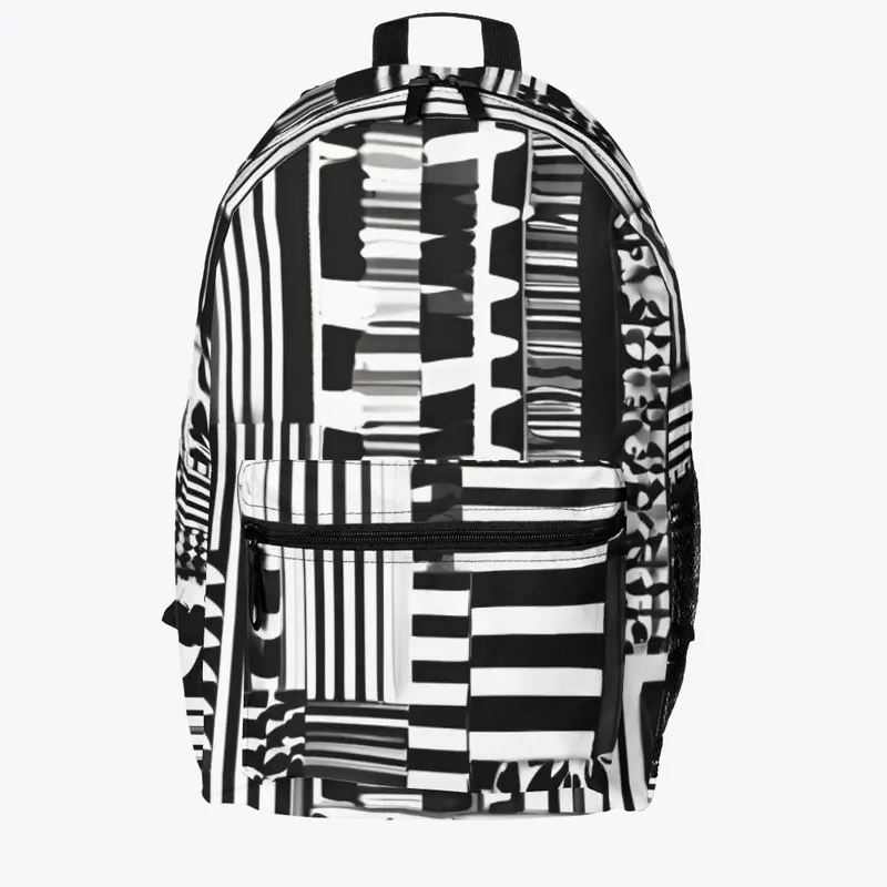 Trendy Monochrome Backpack