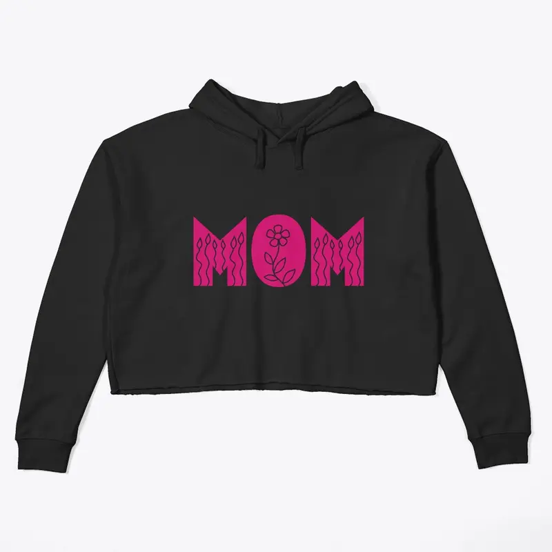 Mom Crop Hoodie