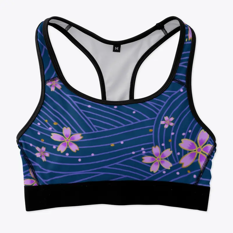 Printed Sports Bra