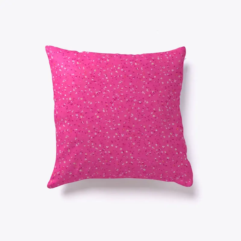 Pink Tiny Floral Pillow