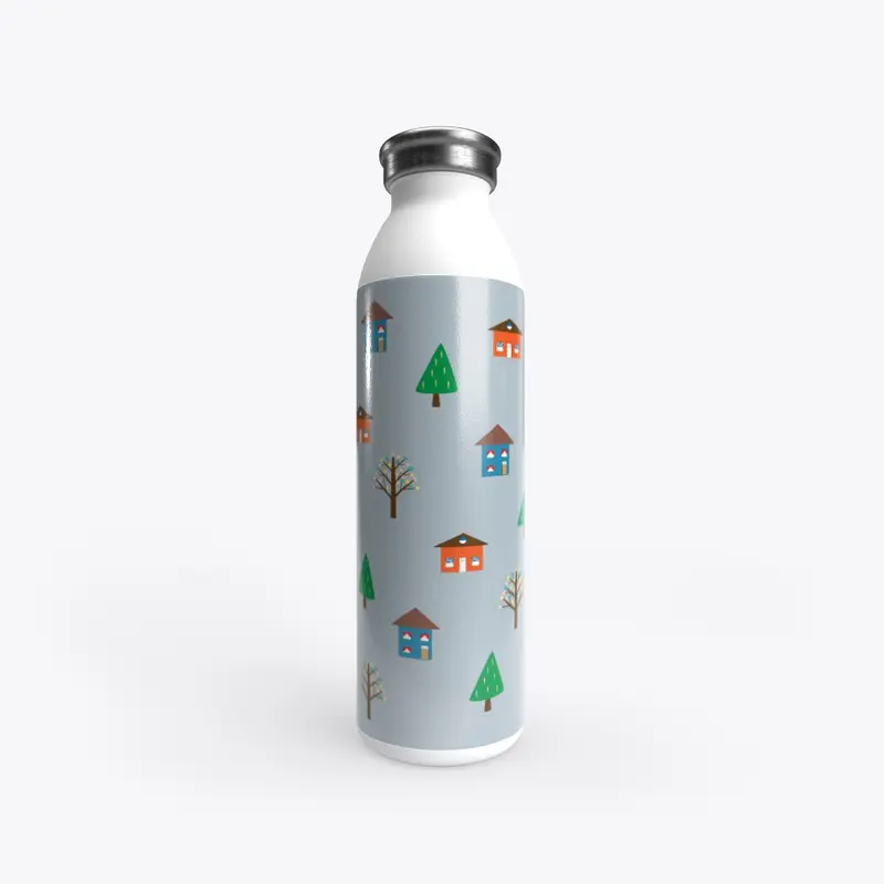 House Print 20oz Stainless Water Bottle