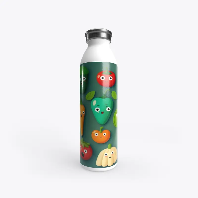 Cute Vegetables Stainless Water Bottle