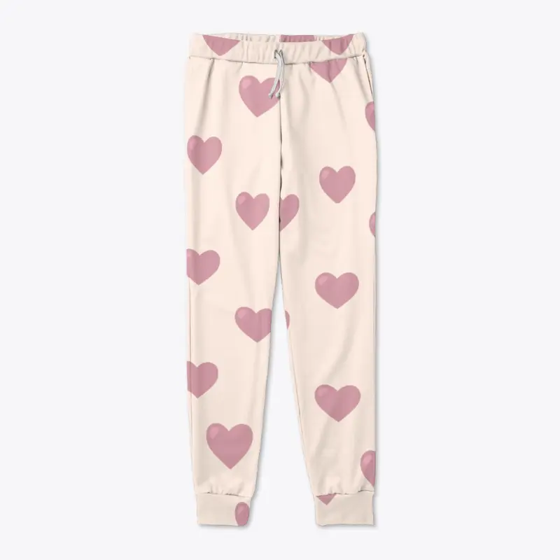 Pink Hearts Leggings